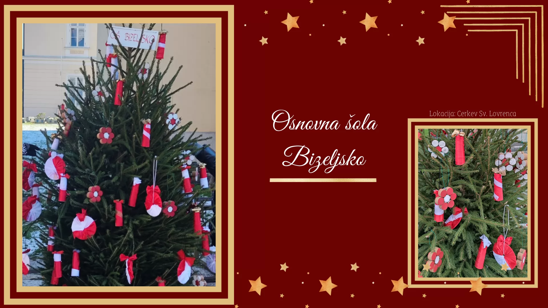 Okrasitev starega mestnega jedra z 20 smrečicami