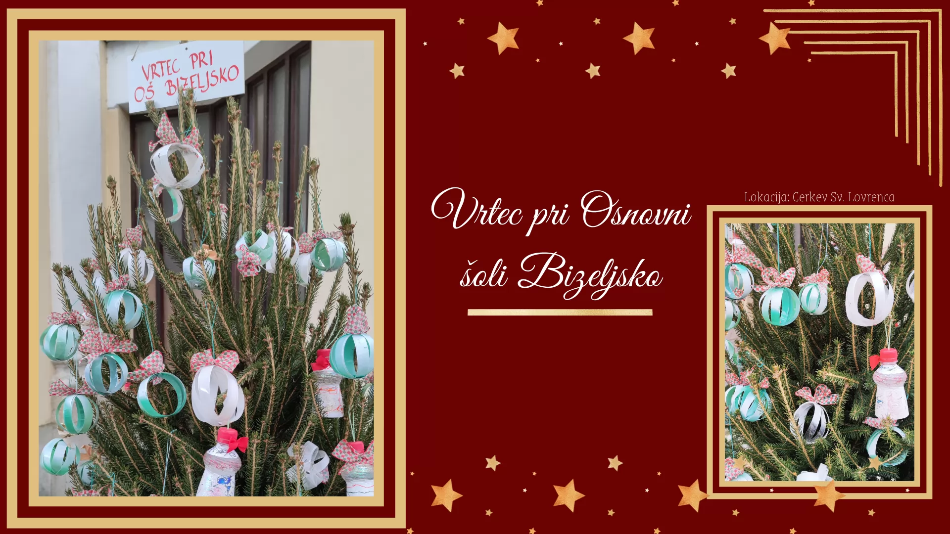 Okrasitev starega mestnega jedra z 20 smrečicami