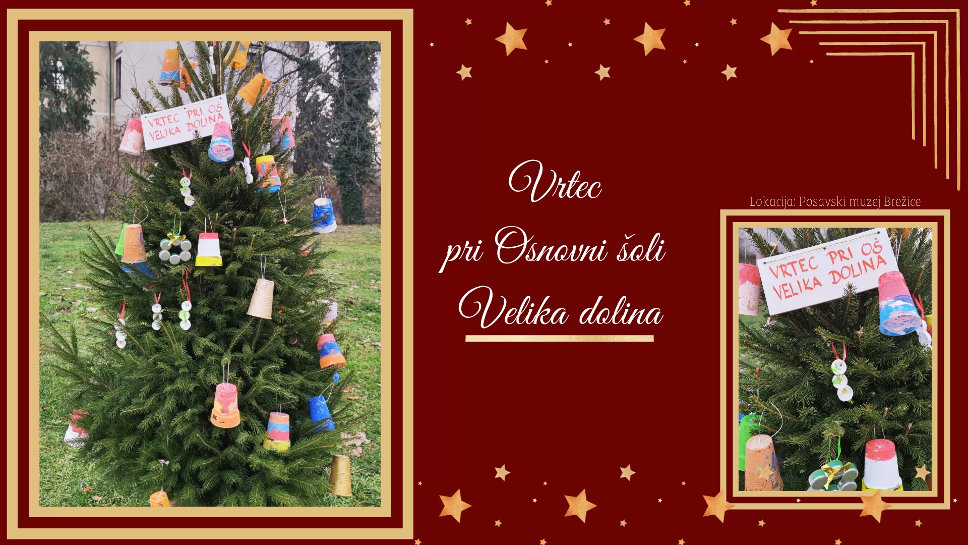 Okrasitev starega mestnega jedra z 20 smrečicami