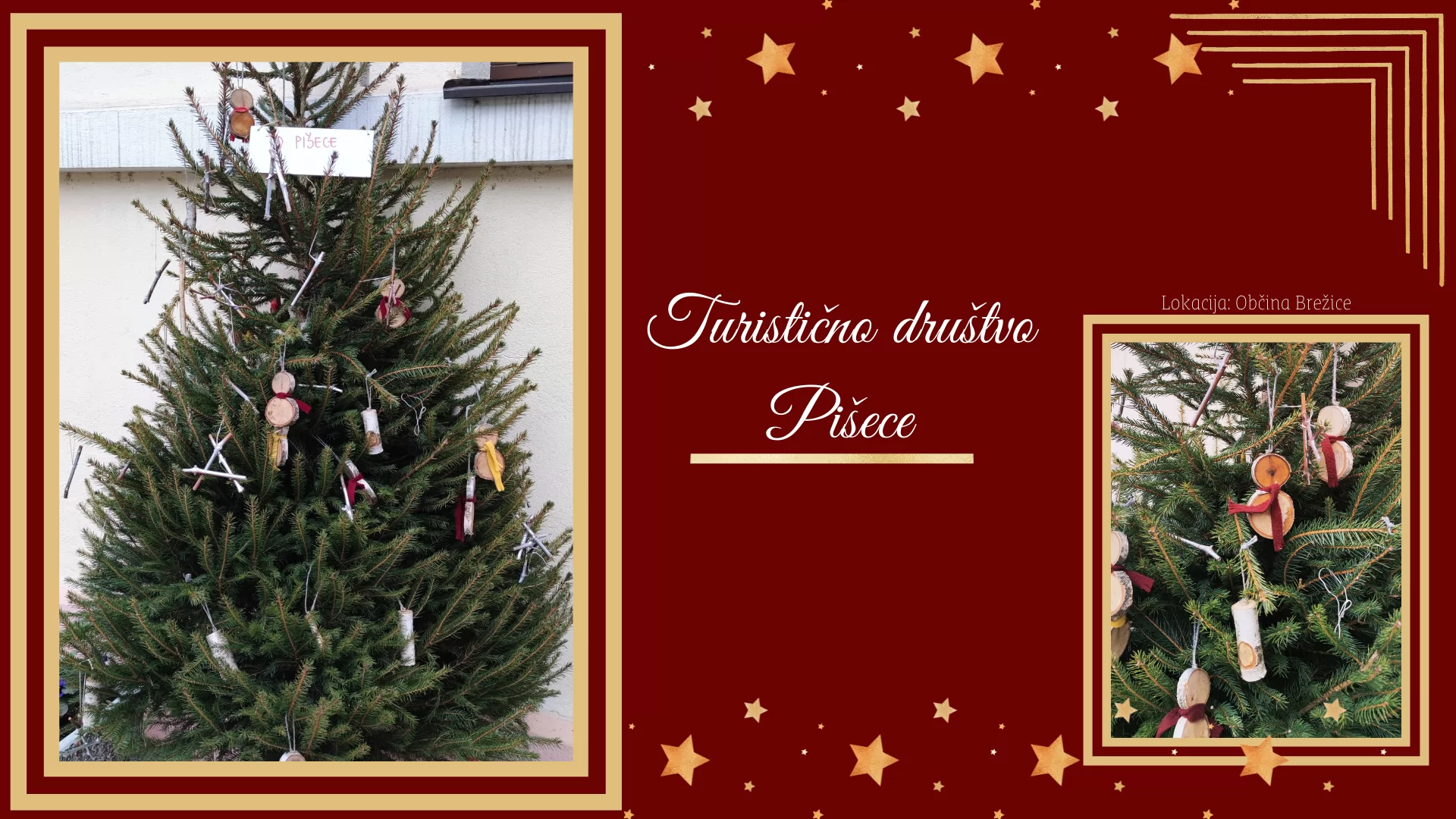 Okrasitev starega mestnega jedra z 20 smrečicami