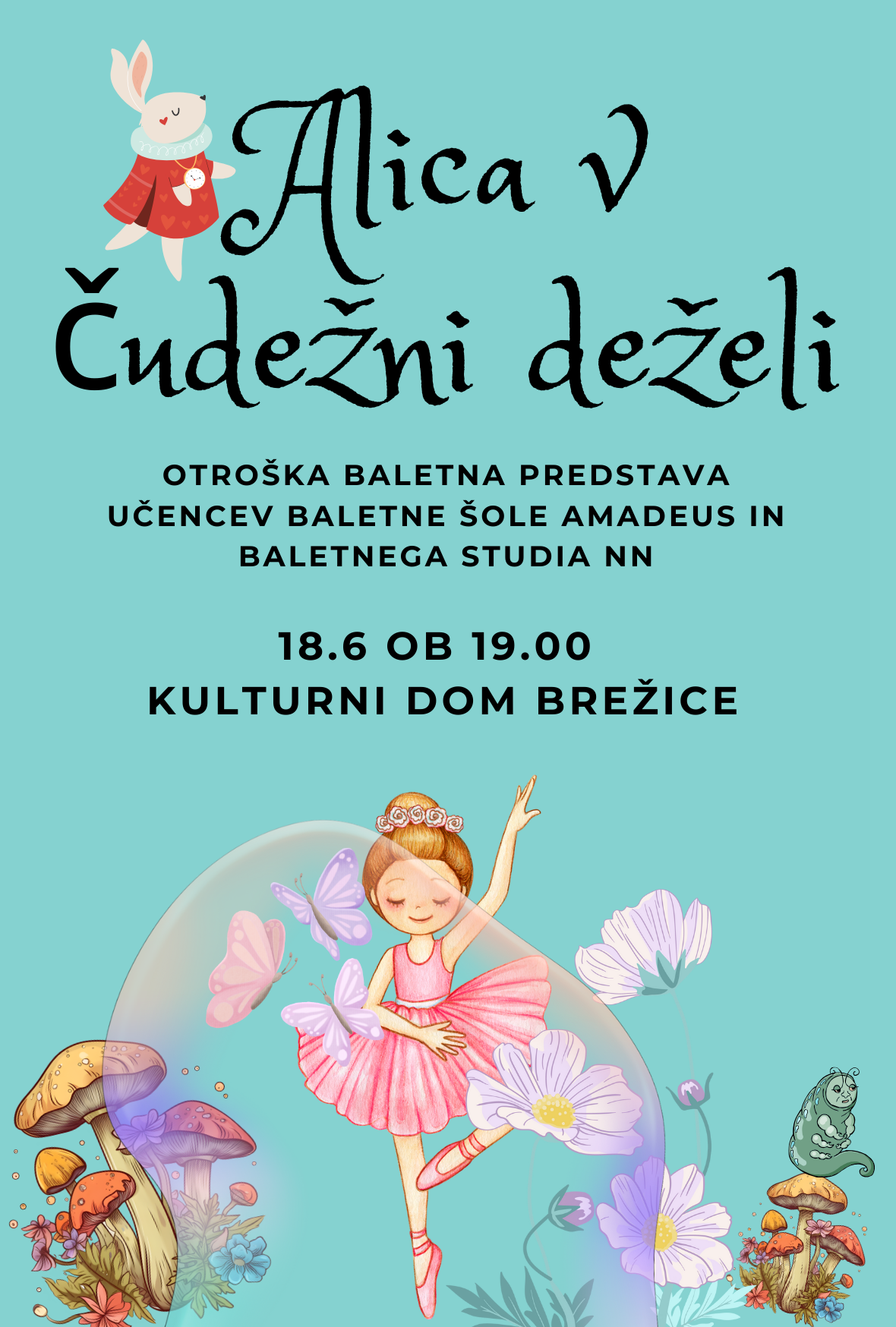 Otroška baletna predstava Alica v čudežni deželi