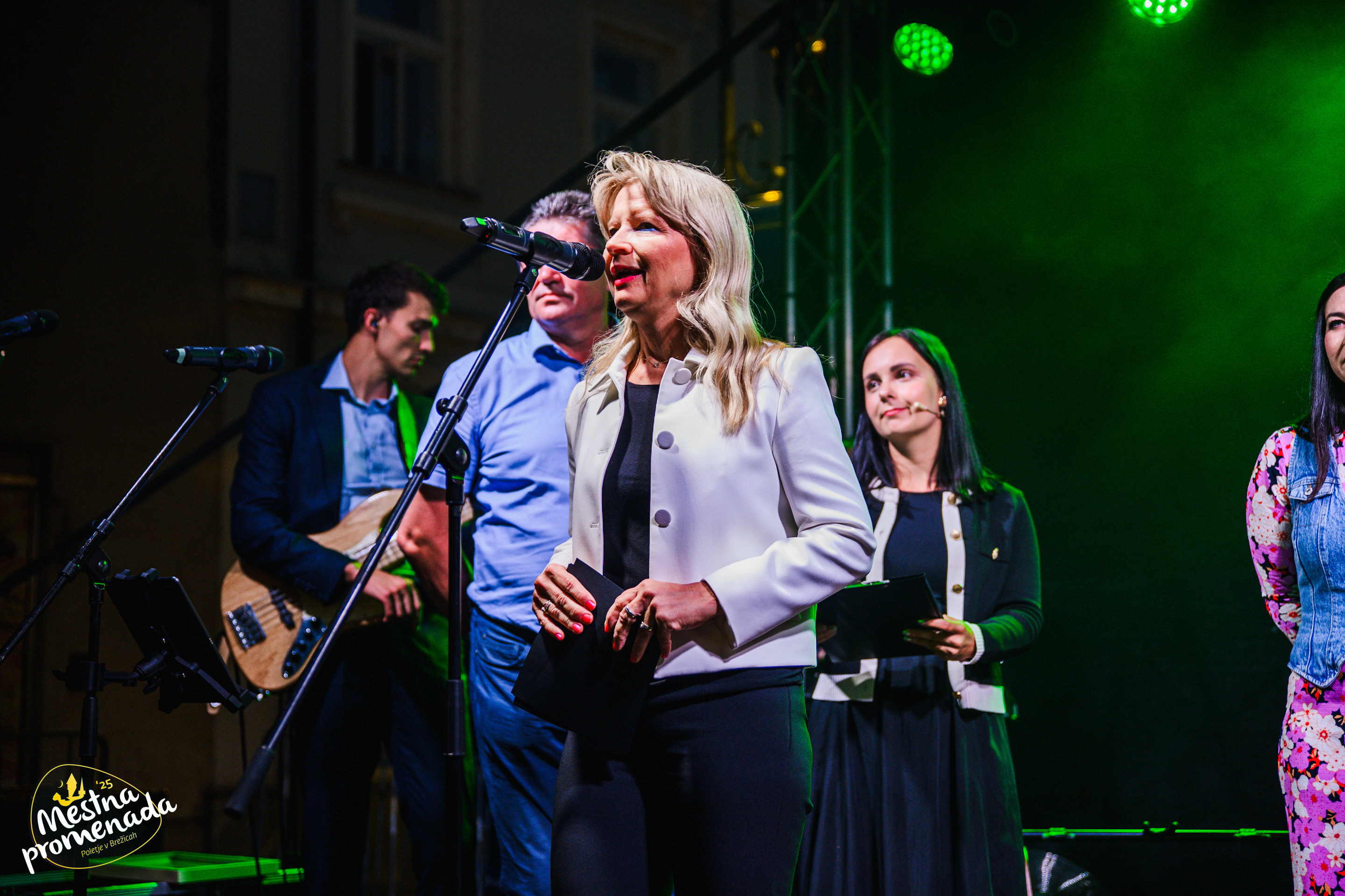 Otvoritveni večer Mestne promenade Brežice 2025 zaznamovalo prestižno priznanje Slovenia Green Destination Platinum