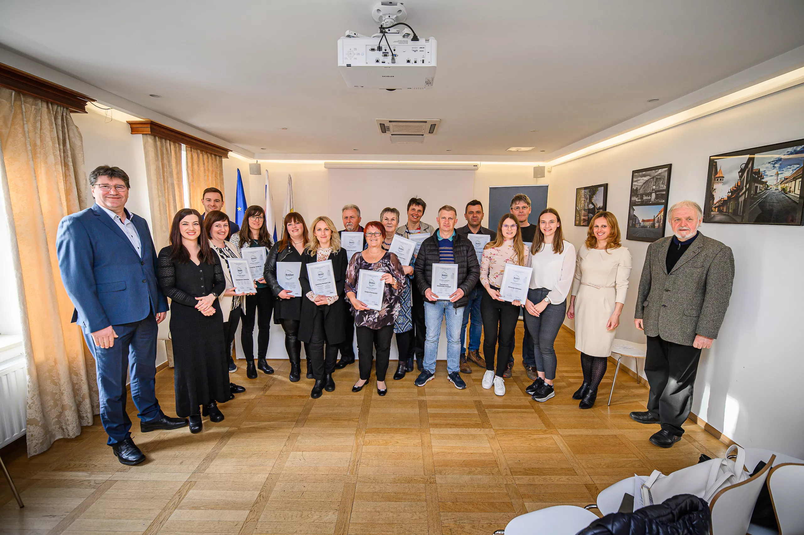 Podelitev certifikatov Brežice Selection/Izbrano