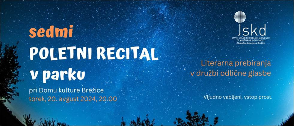 Poletni recital v parku