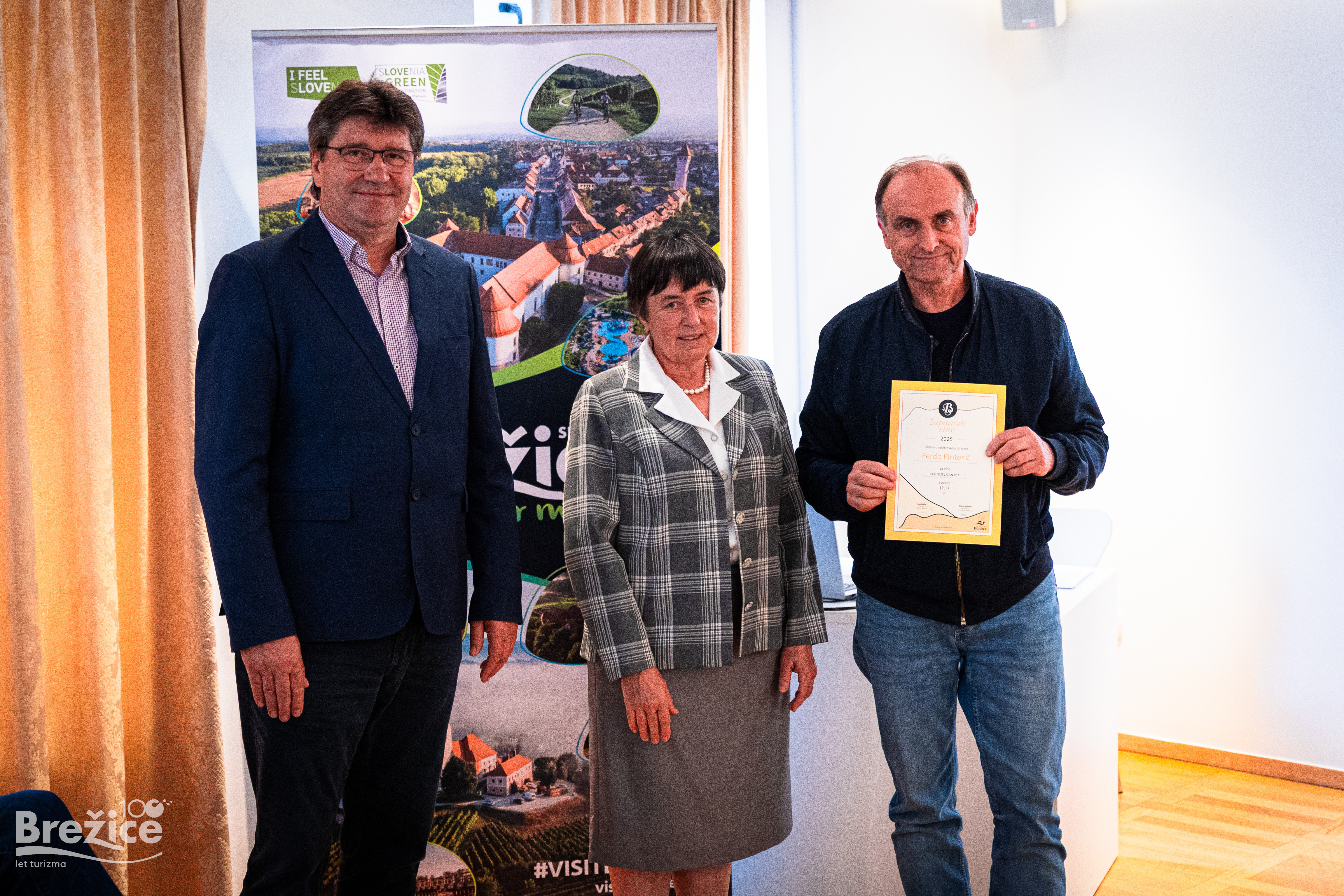Razglasitev rezultatov izbora Županovo vino 2025 v Brežicah