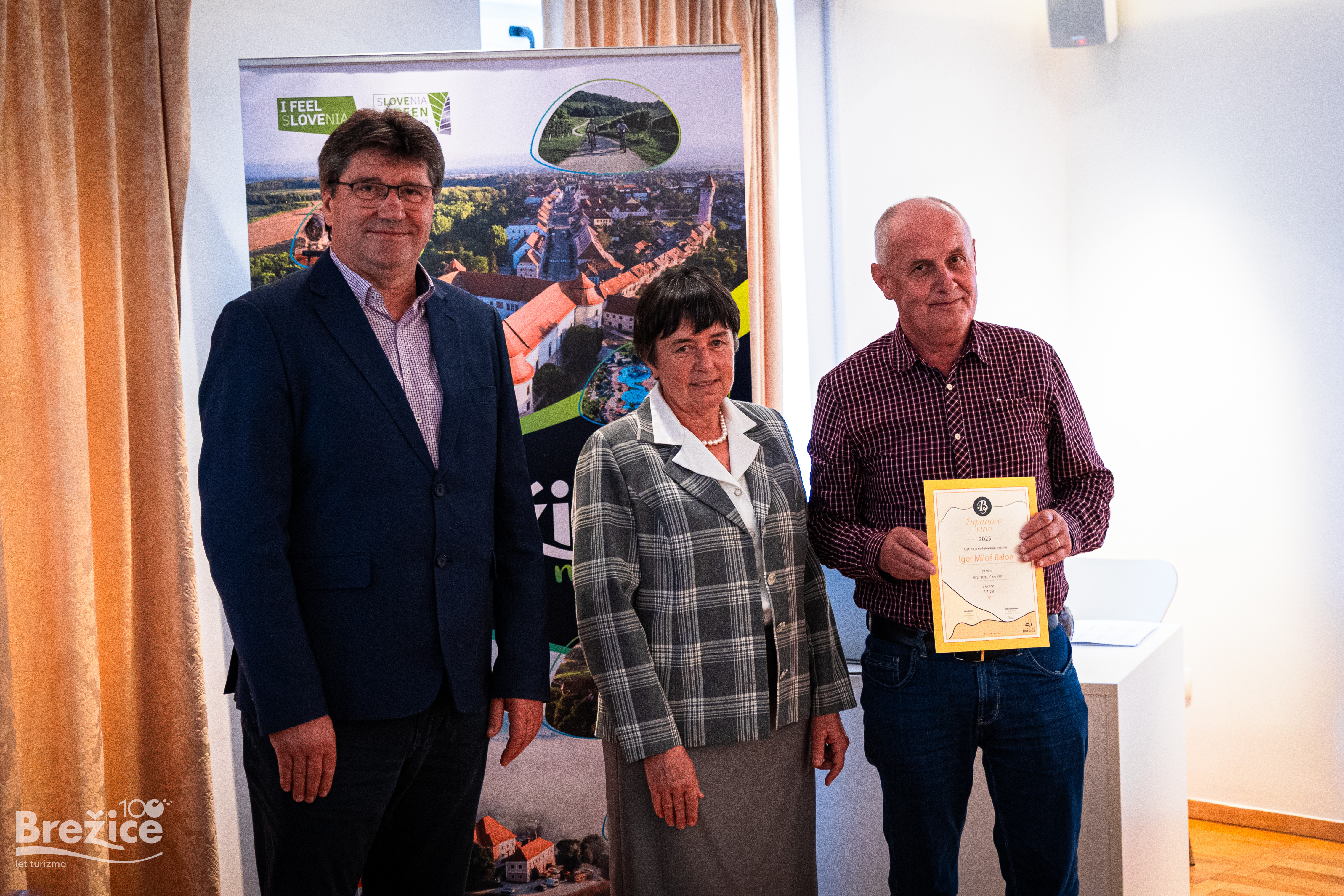 Razglasitev rezultatov izbora Županovo vino 2025 v Brežicah