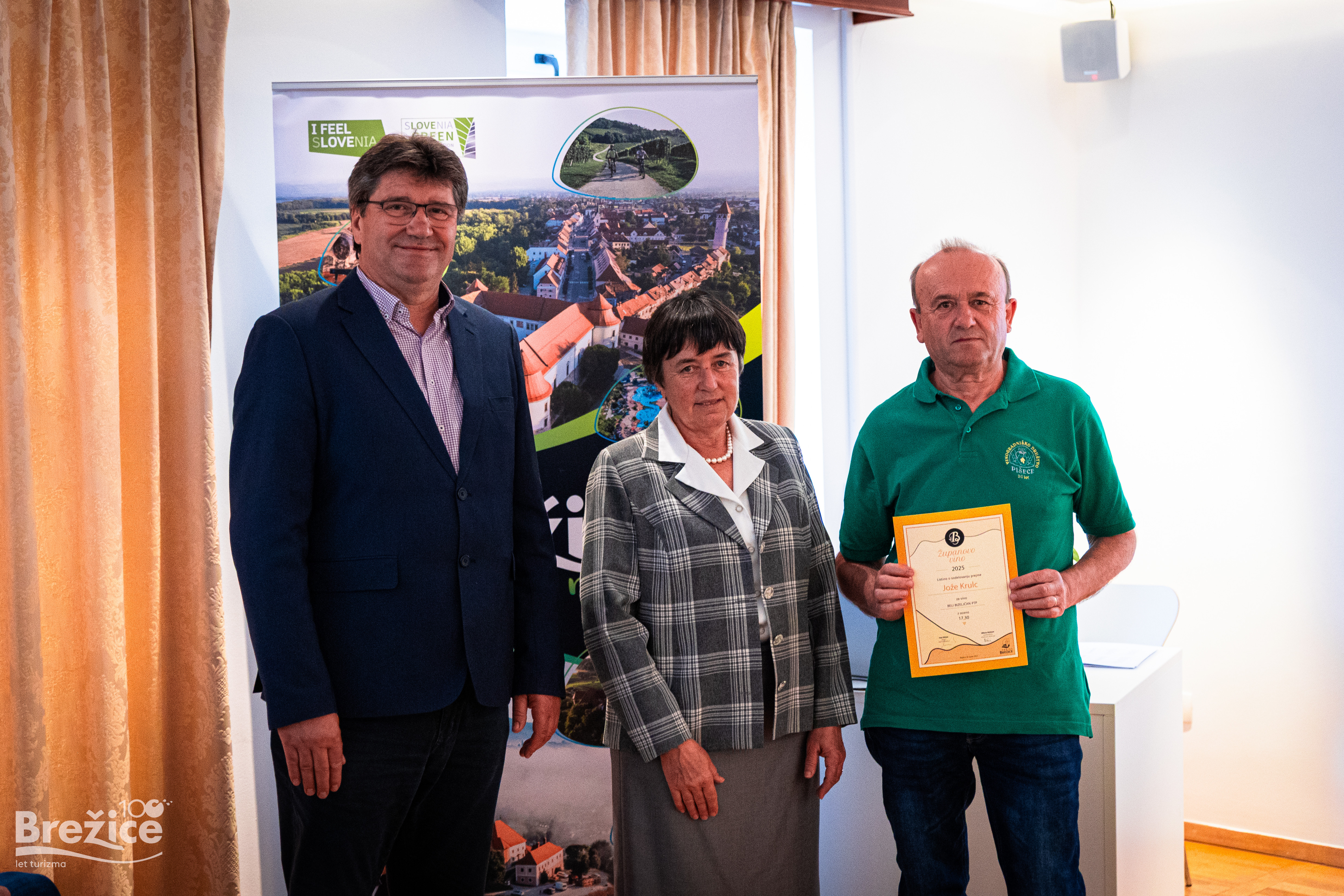 Razglasitev rezultatov izbora Županovo vino 2025 v Brežicah