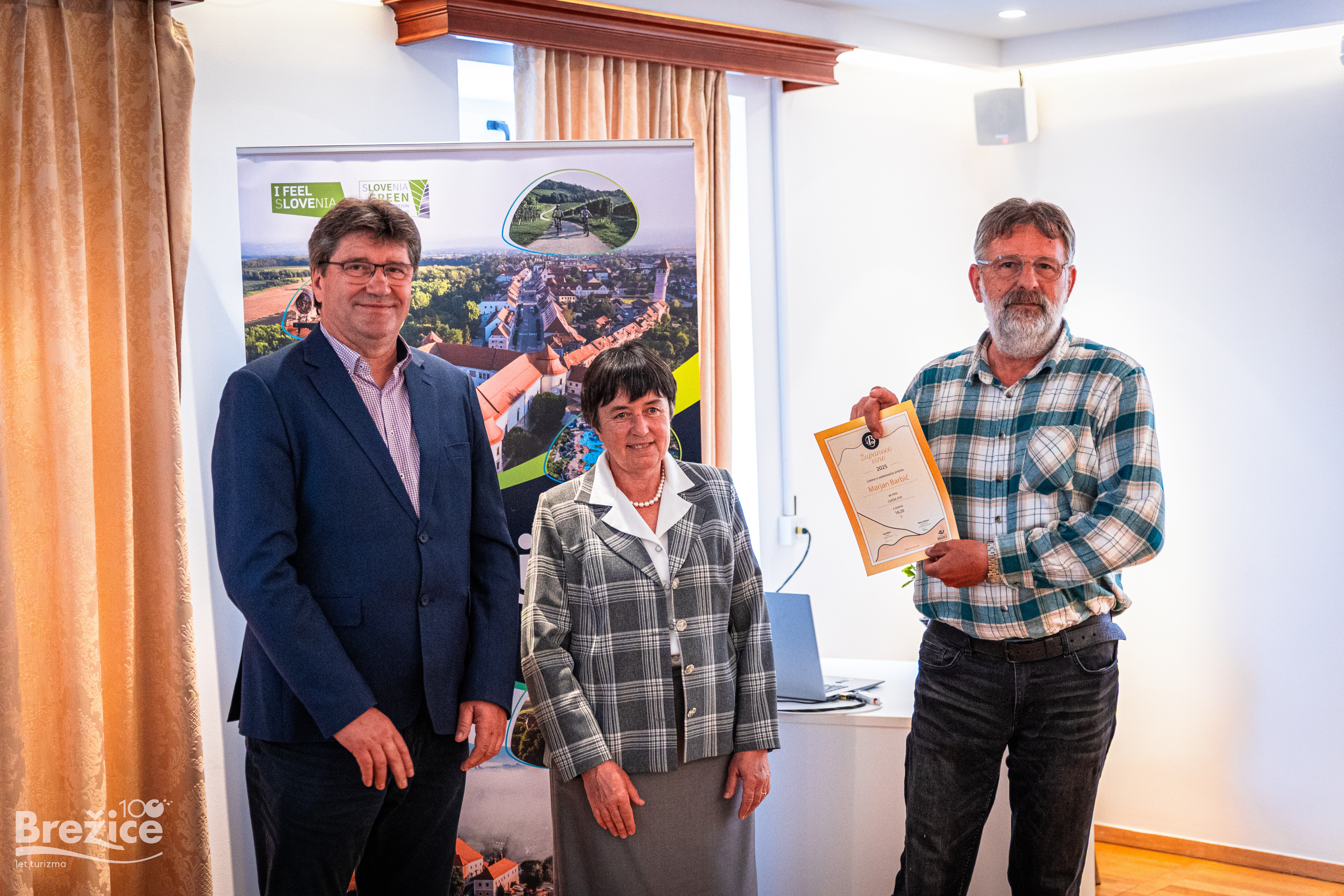 Razglasitev rezultatov izbora Županovo vino 2025 v Brežicah