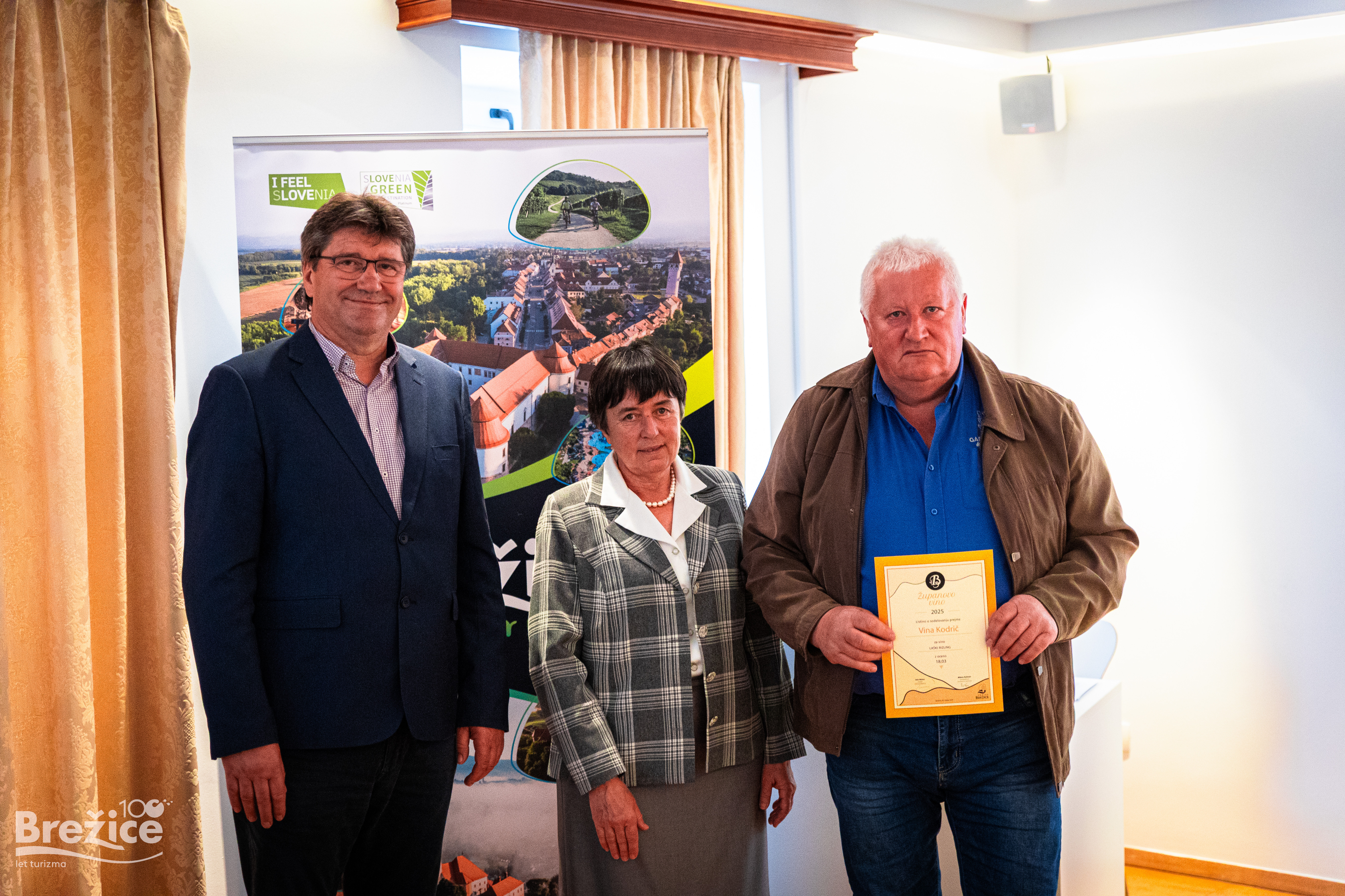 Razglasitev rezultatov izbora Županovo vino 2025 v Brežicah