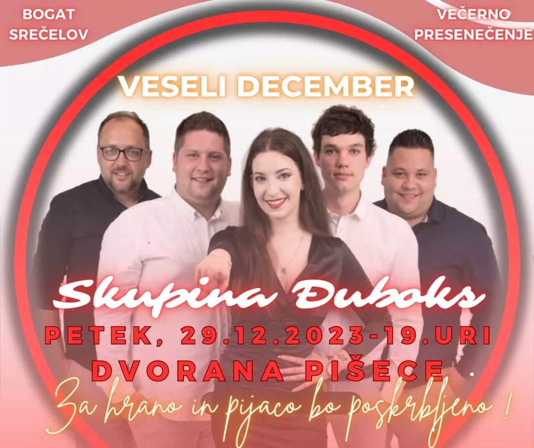 Silvestrska veselica s Skupino Đuboks