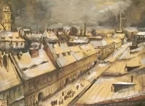 Slike in risbe umetnikov v Terezinu iz zbirke v Morešetu in Teresienstadt: Kot-da mesto