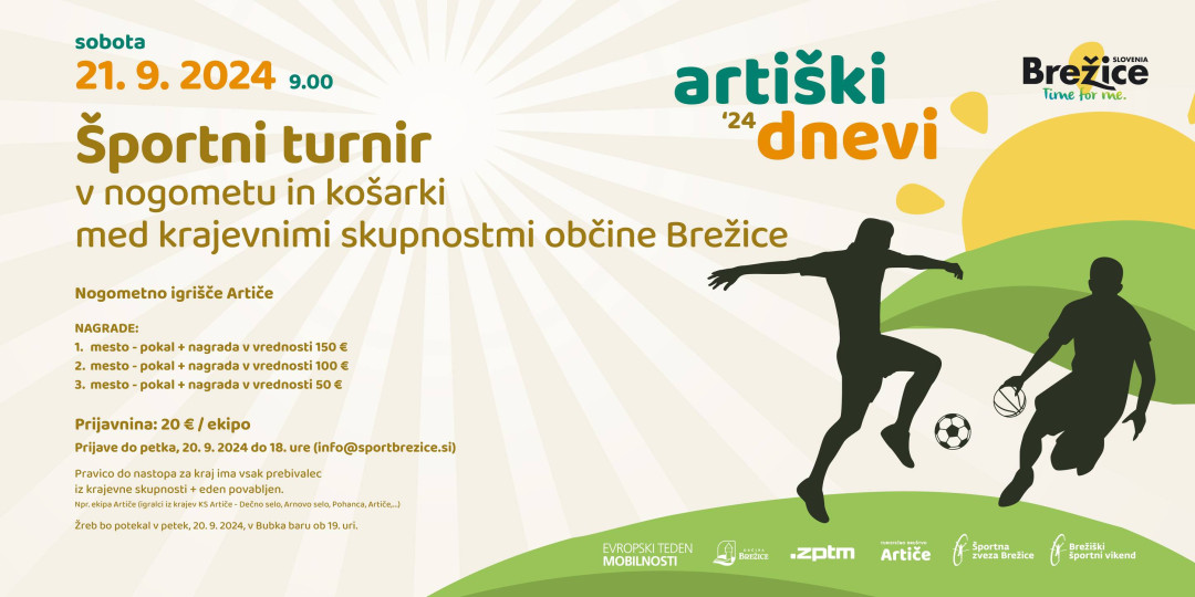 Športni turnir med KS občine Brežice v košarki in nogometu