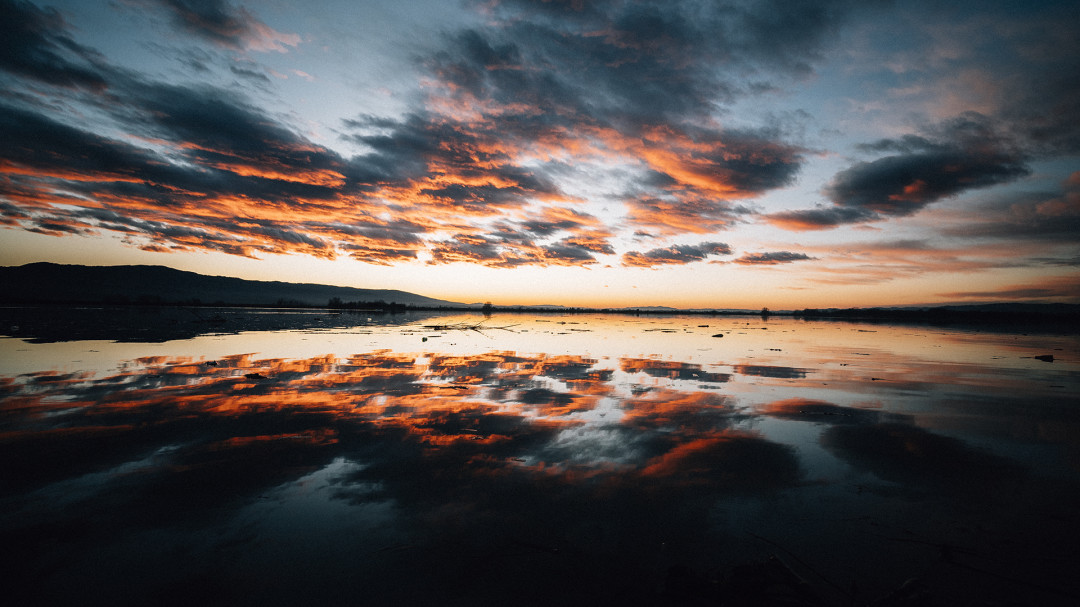 Sunset yoga meditation