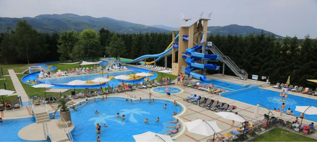 Thermal water park in  the Terme Paradiso Spa