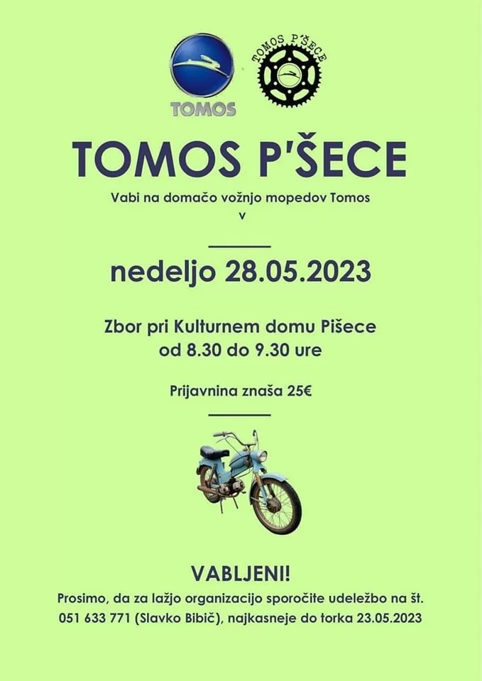 Tomos P’šece: Domača vožnja mopedov Tomos