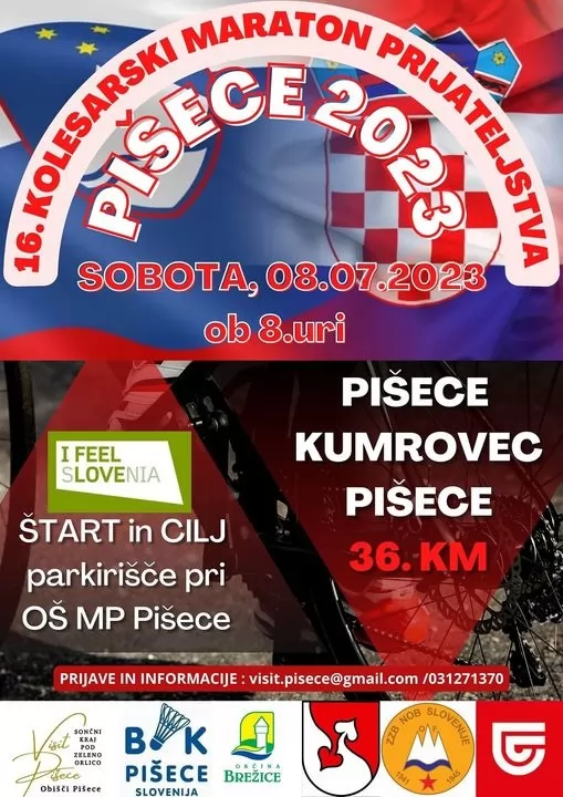 Tradicionalni kolesarski maraton Pišece - Kumrovec - Pišece