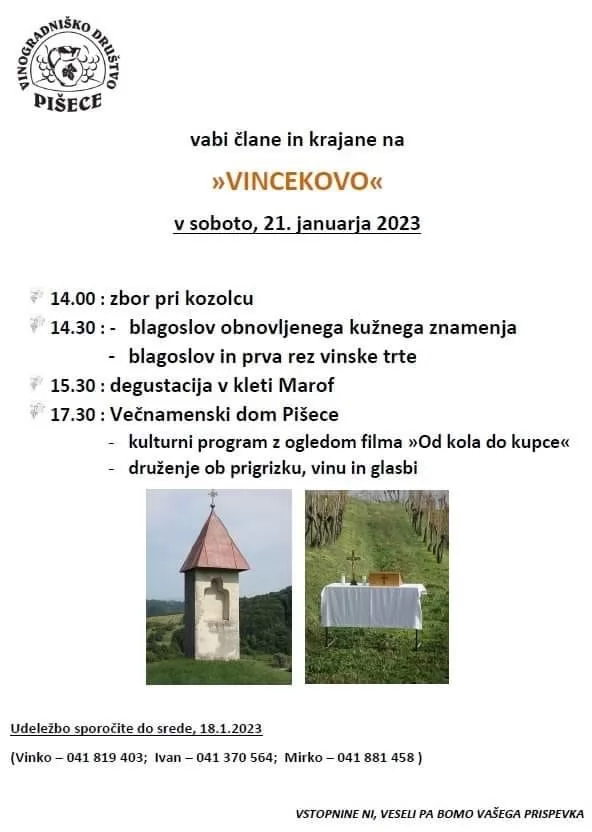 ’’Vincekovo’’ v Pišecah