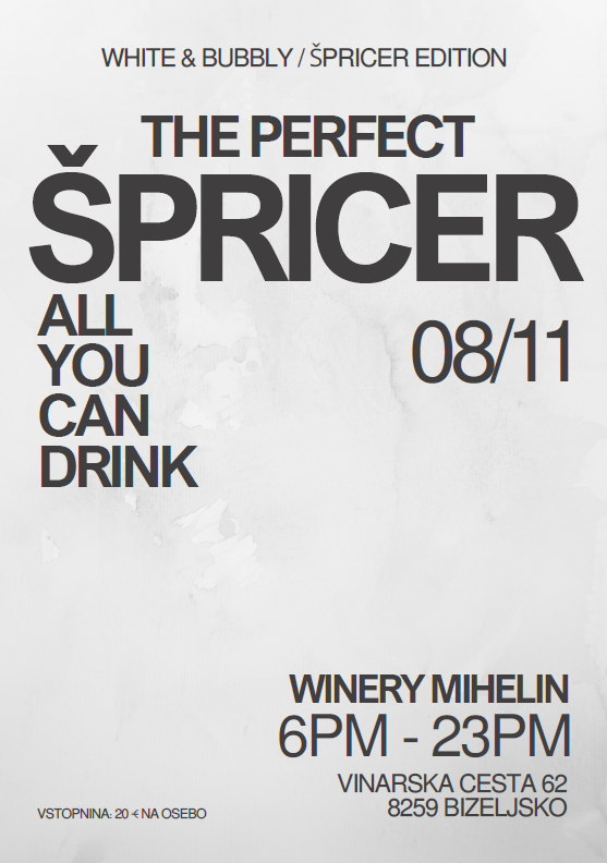 White & Bubbly / Špricer Edition v Winery Mihelin