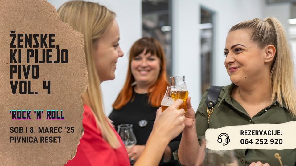 Ženske, ki pijejo pivo - vol. 4, se pravi Dan žena v Resetu!